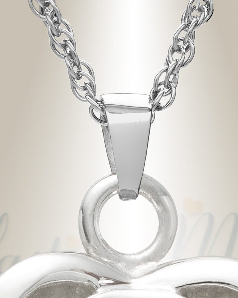 14k White Gold Transcending Heart Memorial Pendant