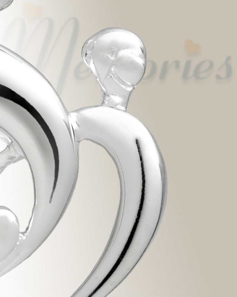 Sterling Silver Hearts Memorial Locket