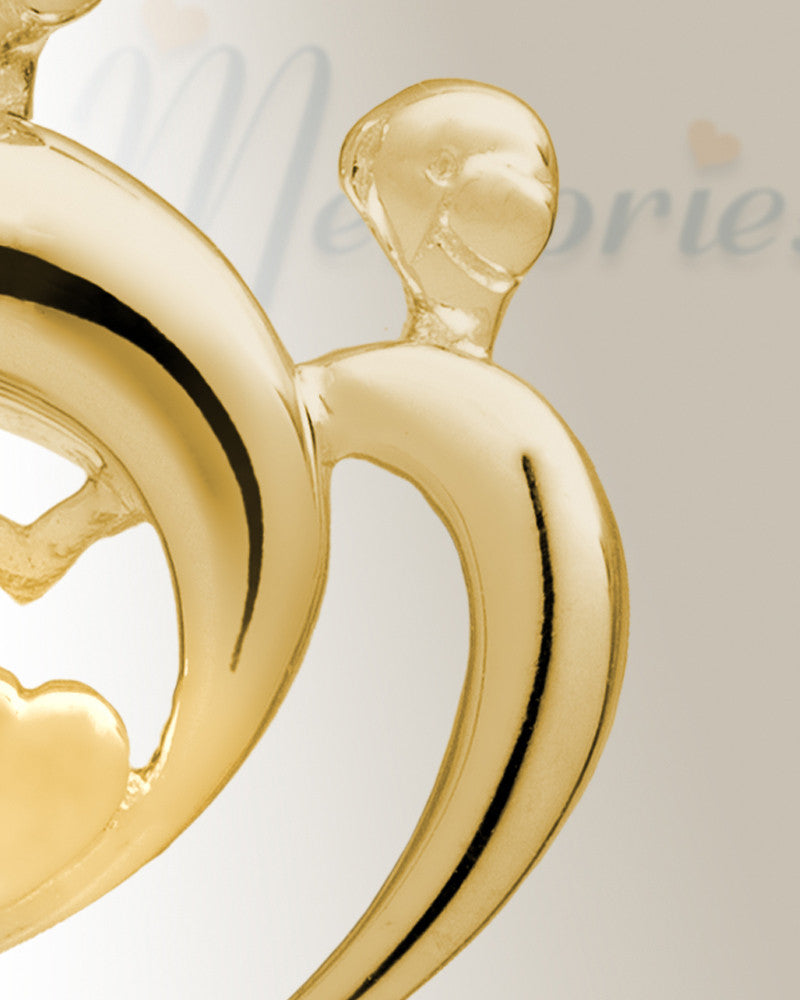 Gold Plated Hearts Memorial Locket