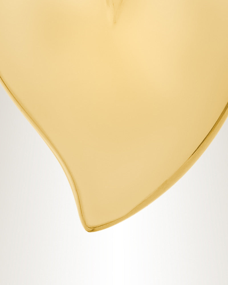 14K Gold Plated Fire Heart Cremation Keepsake