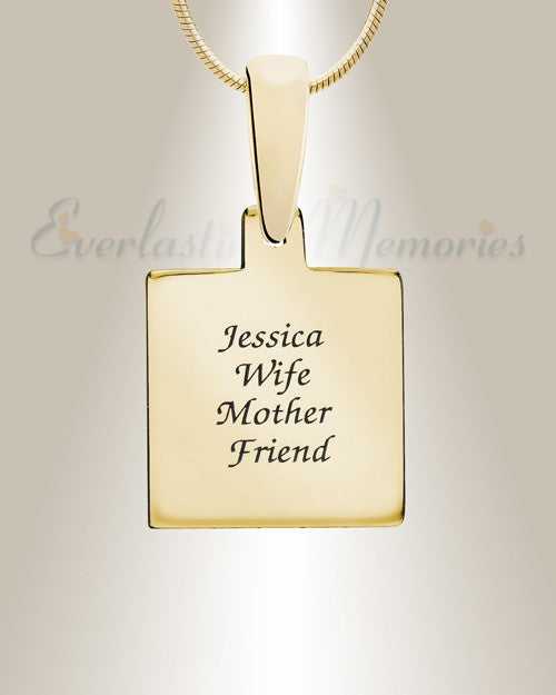 Solid 14K Gold Winter Memories Ash Resin Jewelry