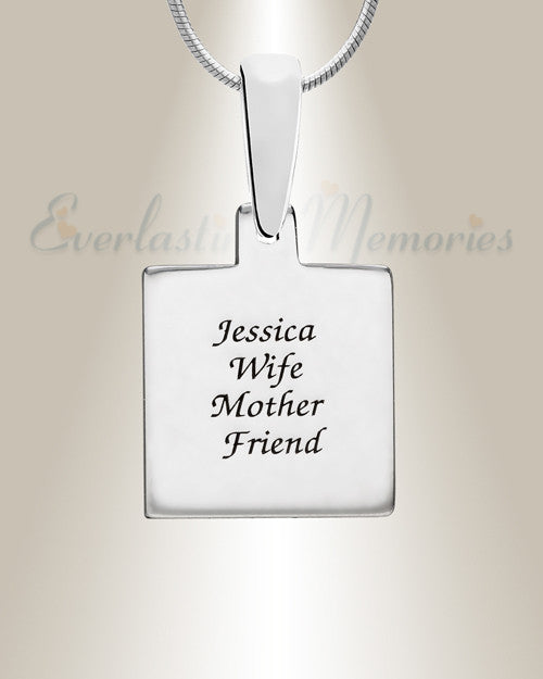 Silver Solitude Ash Resin Jewelry