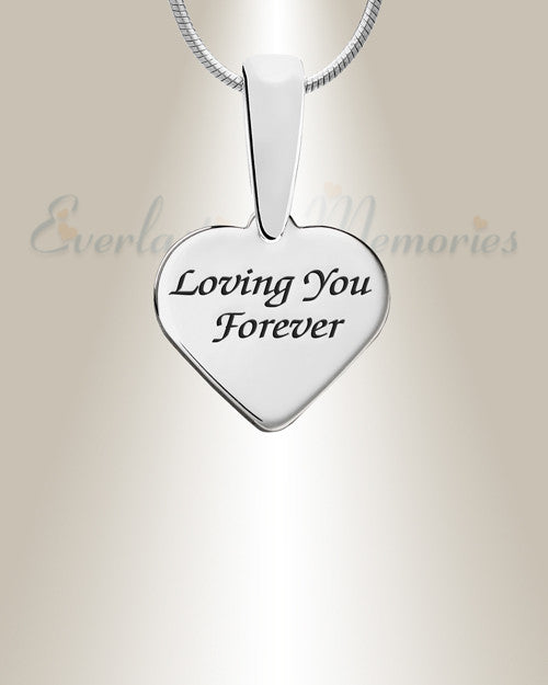 Silver Hearts On Fire Ash Resin Jewelry