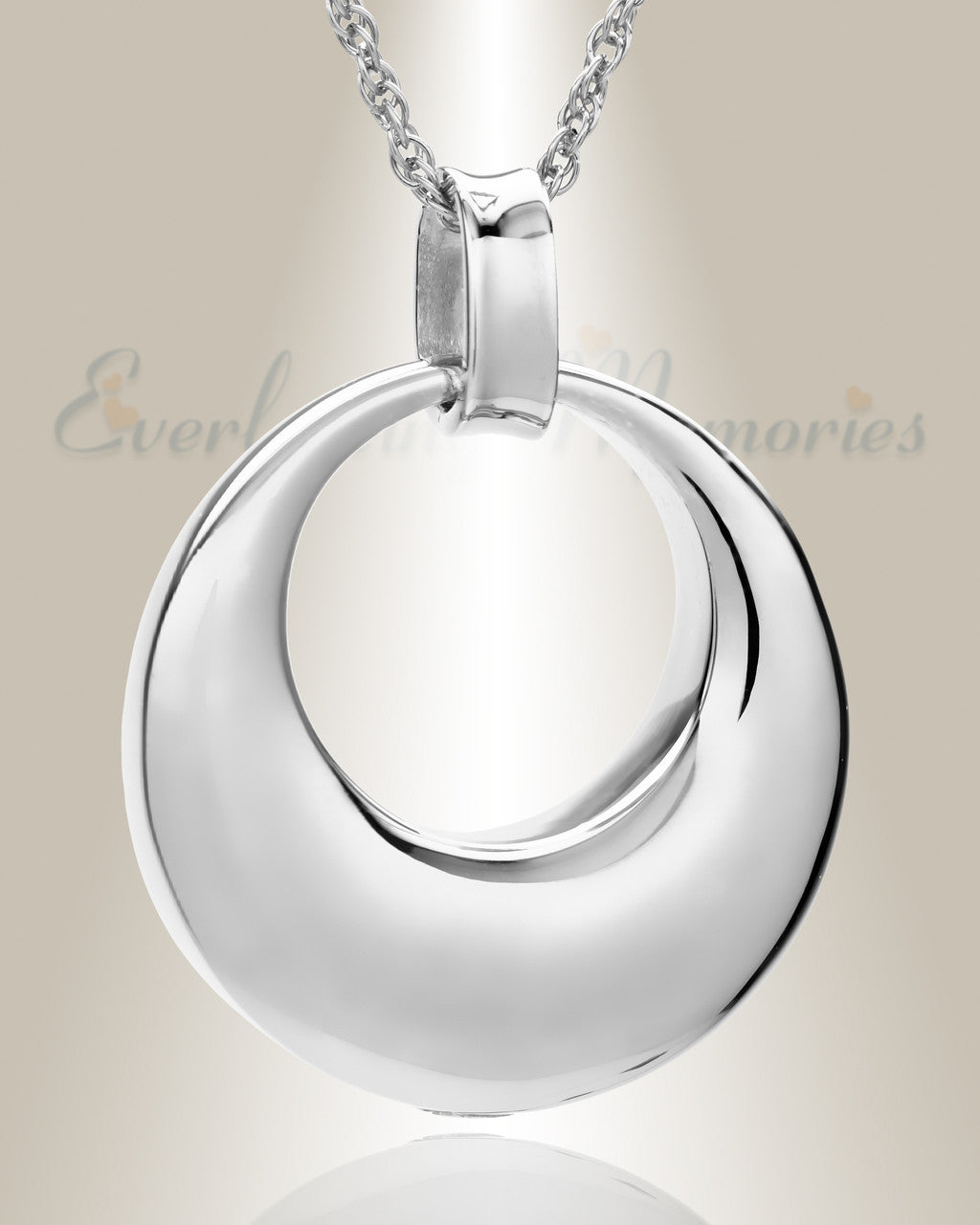 14K White Gold Timeless Urn Necklace