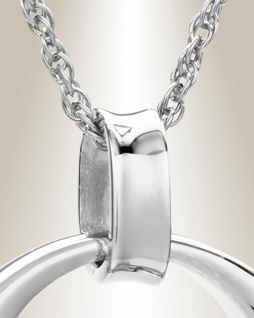 14K White Gold Timeless Urn Necklace
