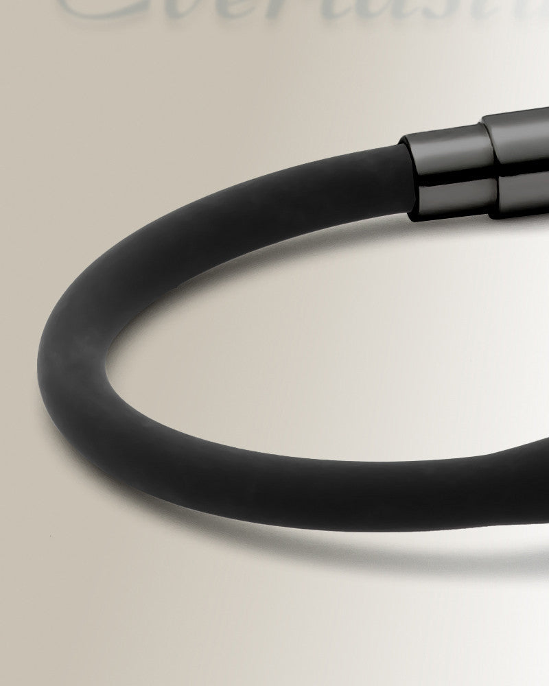 Black Stainless Steel Simplicity Bracelet Cremation Jewelry