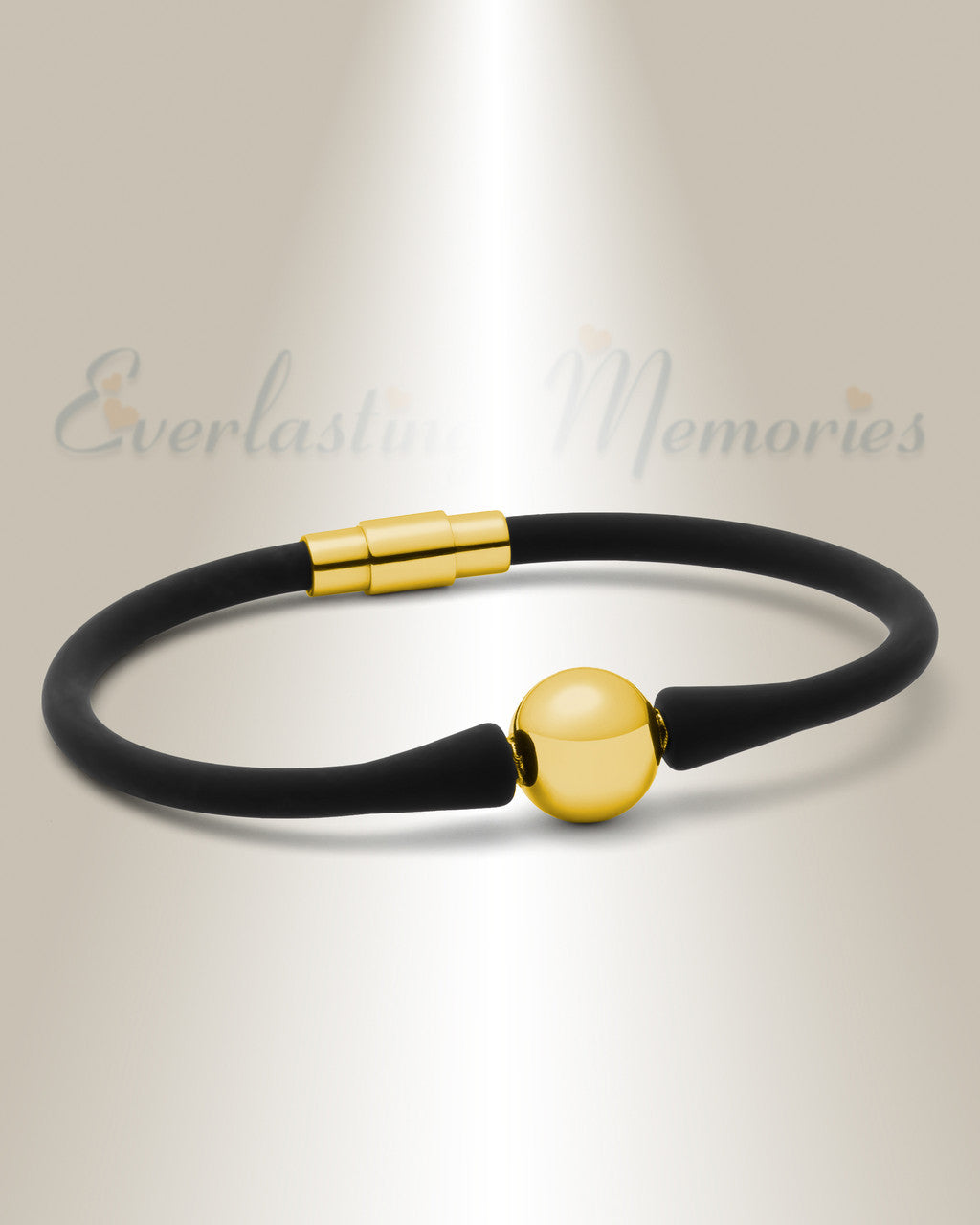 Gold Stainless Steel Simplicity Bracelet Cremation Jewelry
