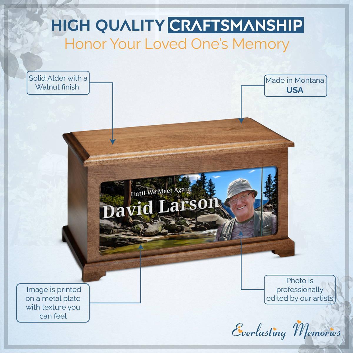 Mountain Creek Photo Urn For Ashes