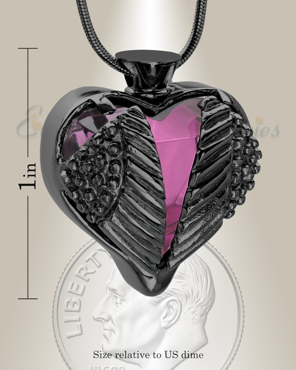 Purple Eternal Flight Cremation Jewelry