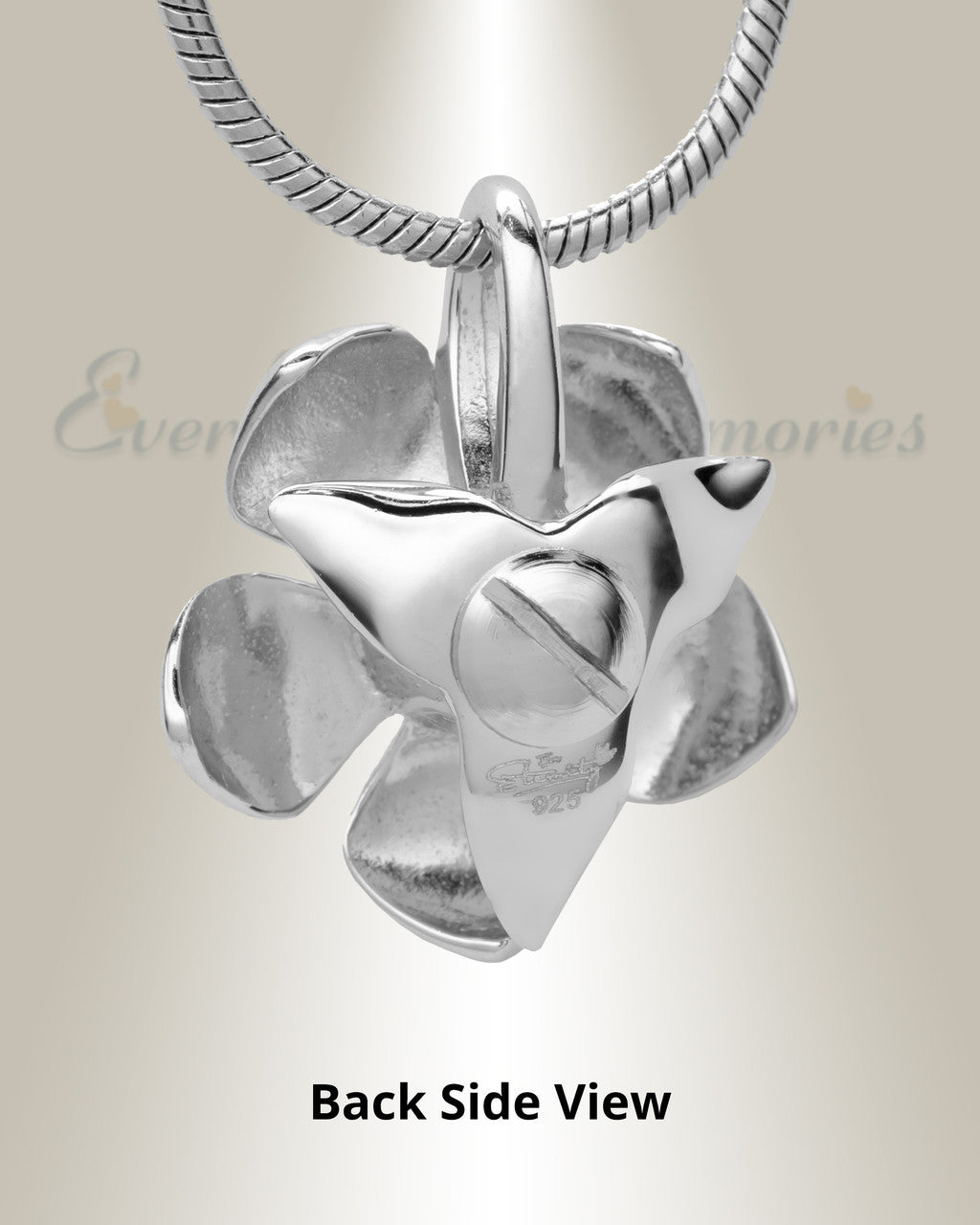 Silver Daisy Cremation Jewelry
