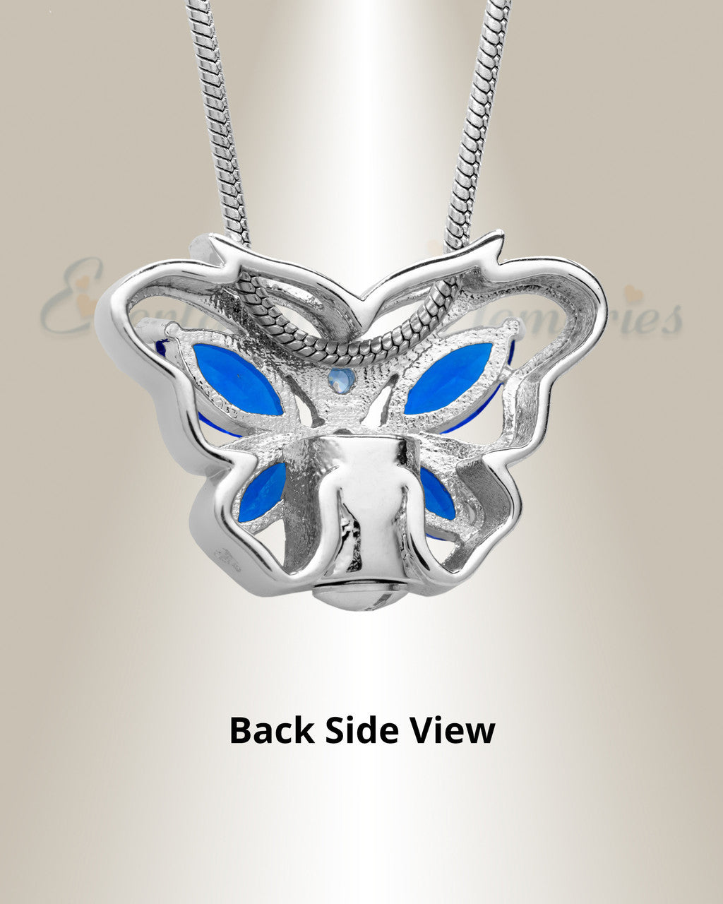 Sterling Silver Sparkle Butterfly Memorial Jewelry