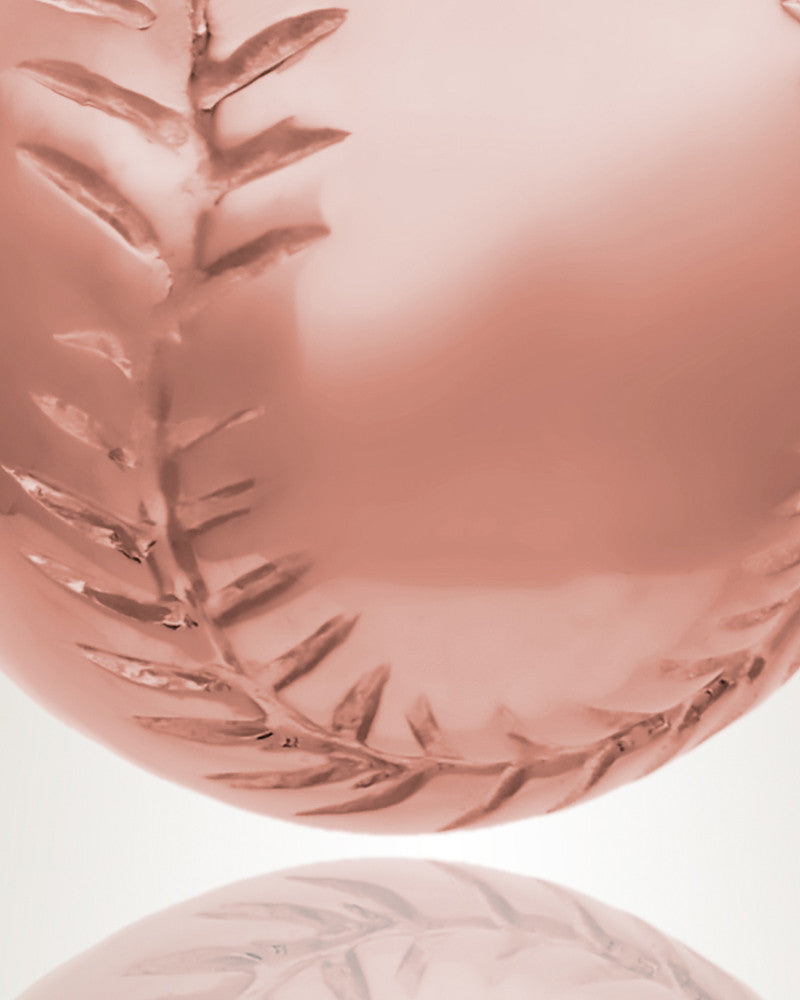 14K Rose Gold Gold Baseball Memorial Jewelry