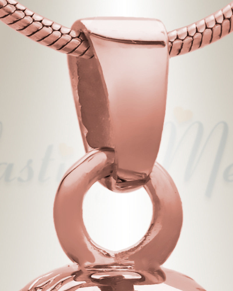 14K Rose Gold Gold Baseball Memorial Jewelry