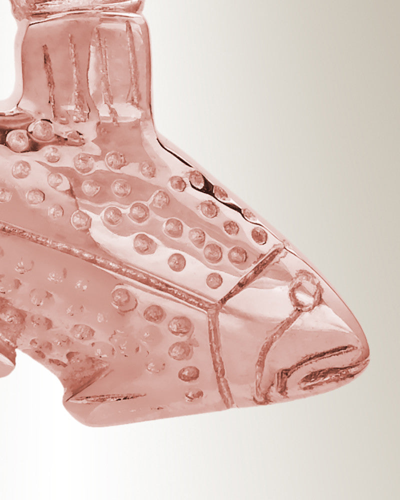 14K Rose Gold Fish Memorial Pendant