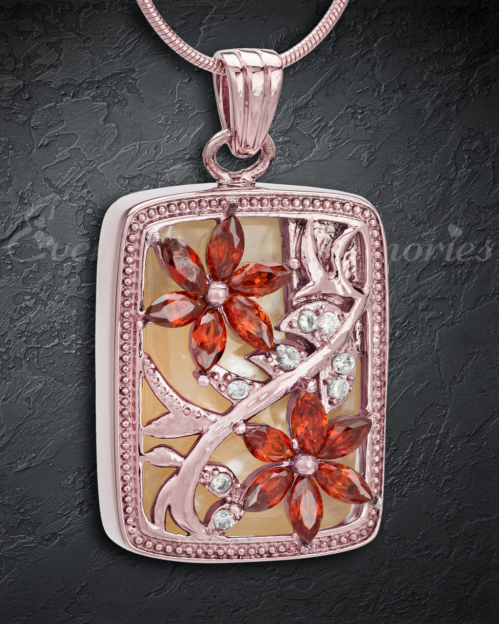 Rose Gold In Bloom Cremation Jewelry