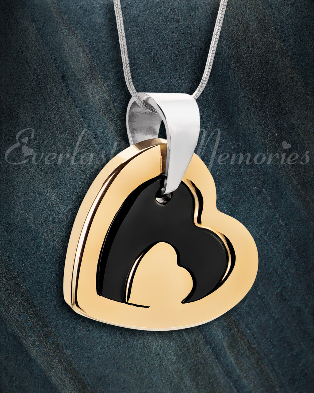 Gold Plated Honesty Heart Necklace Urn