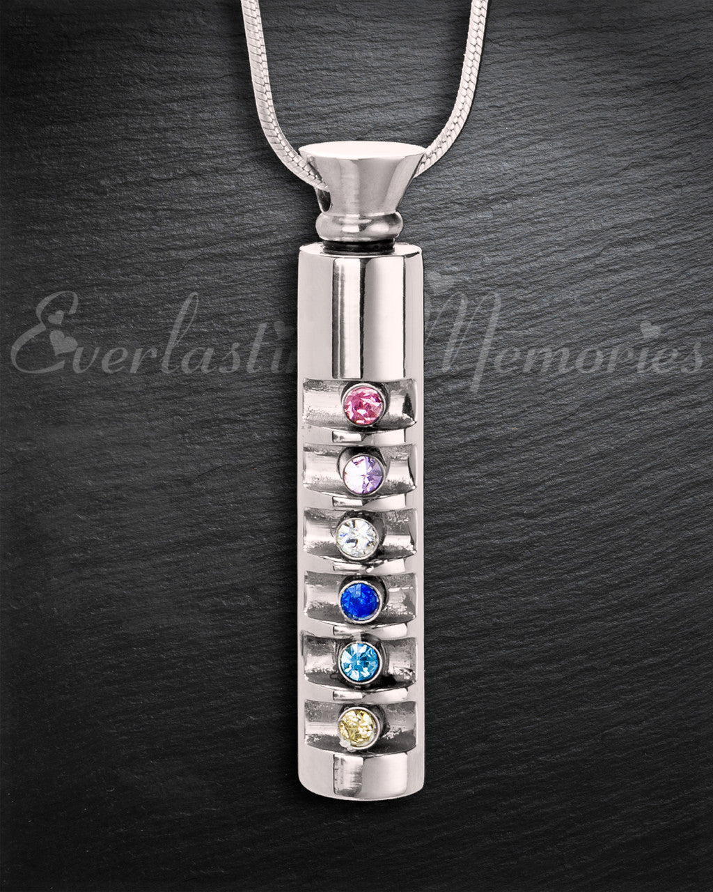 Stainless Marvel Cylinder Cremation Jewelry