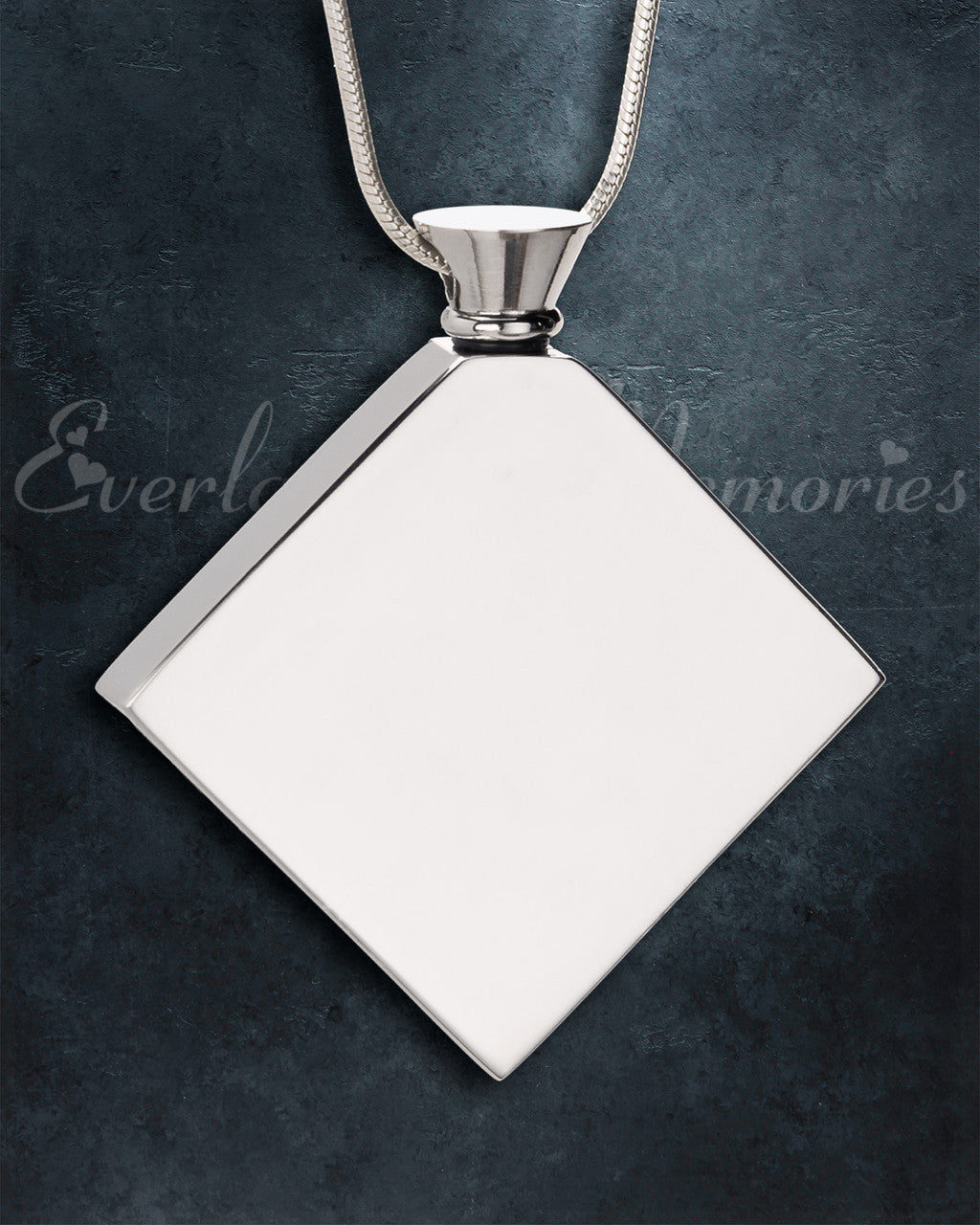 Silver Quaint Diamond Urn Pendant