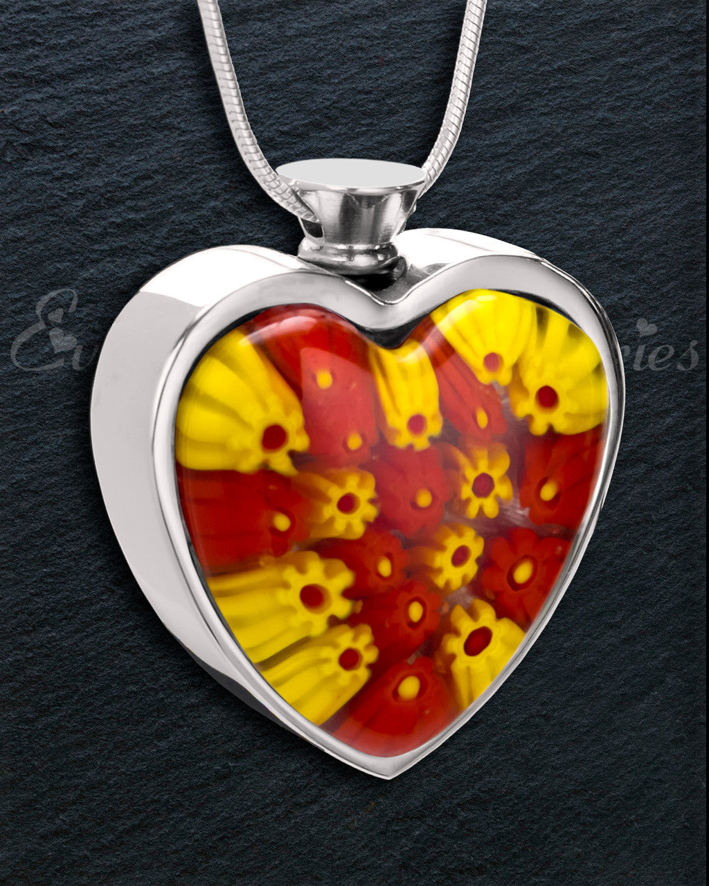 Sunrise Mornings Heart Cremation Locket