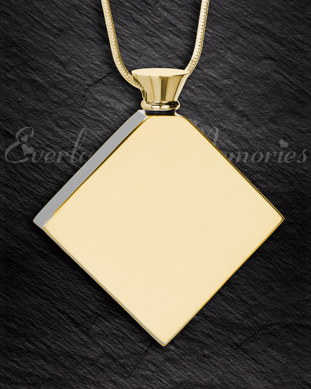 Gold Plated Quaint Diamond Urn Pendant