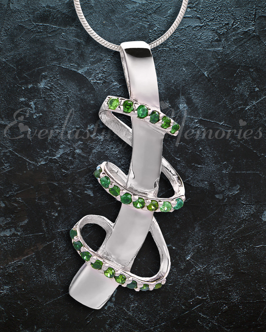 Green Trinity Memorial Jewelry