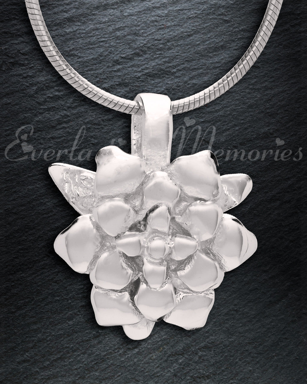 Silver Roses Cremation Jewelry