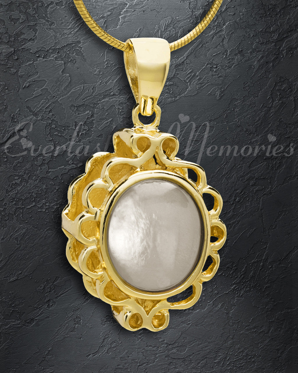 Gold Plated Believe Cremation Jewelry