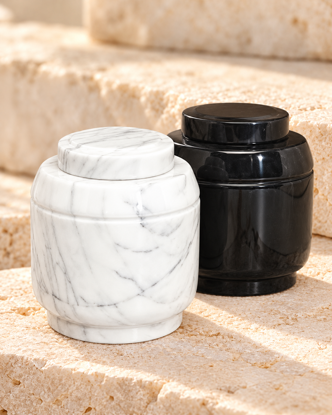 Crest Marble Urn — main — 53328-9