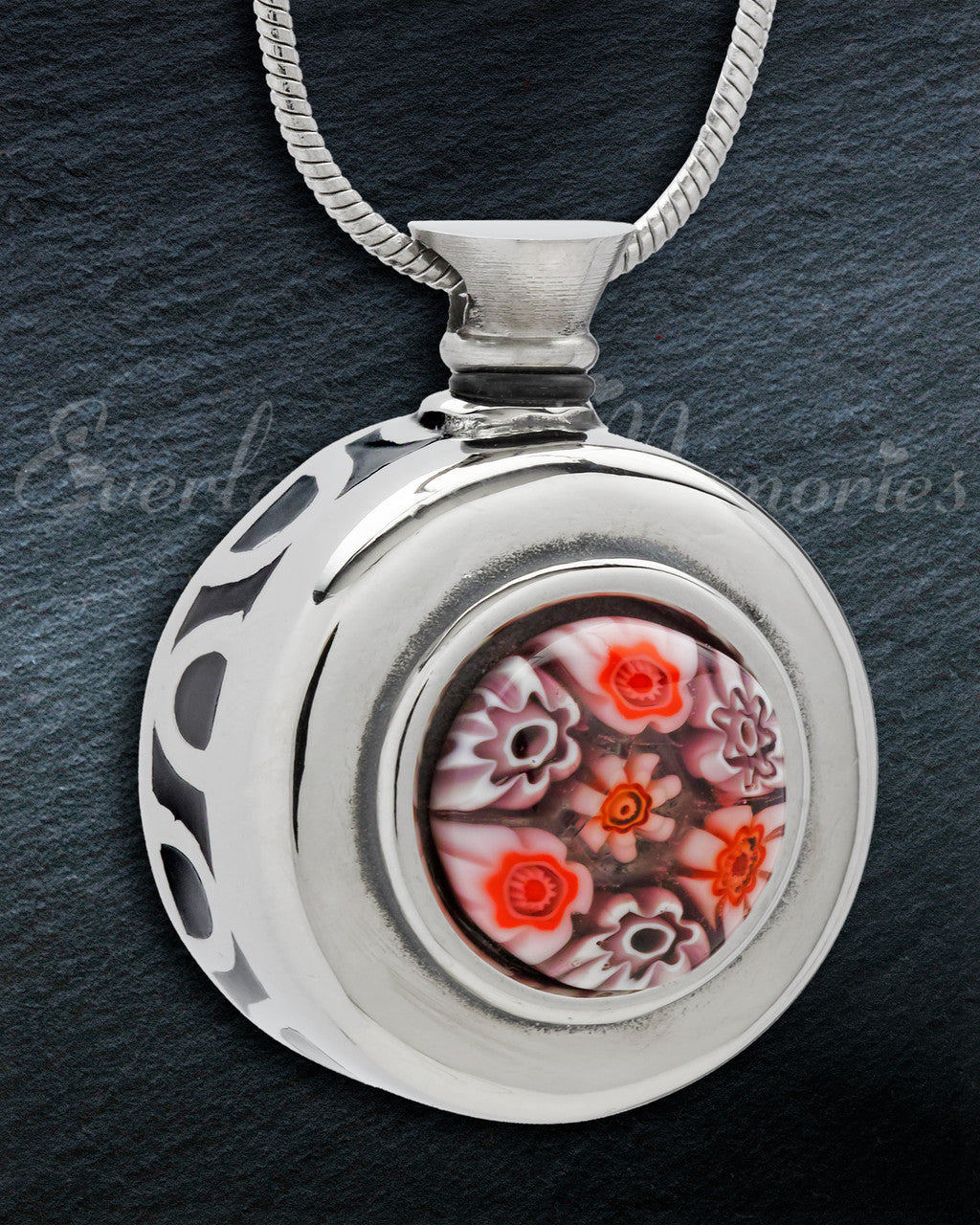 Pink Gentle Round Cremation Jewelry