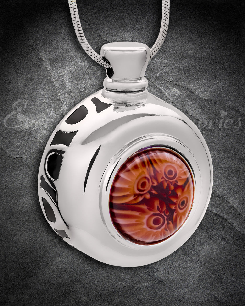 Fleeting Fancy Round Cremation Jewelry