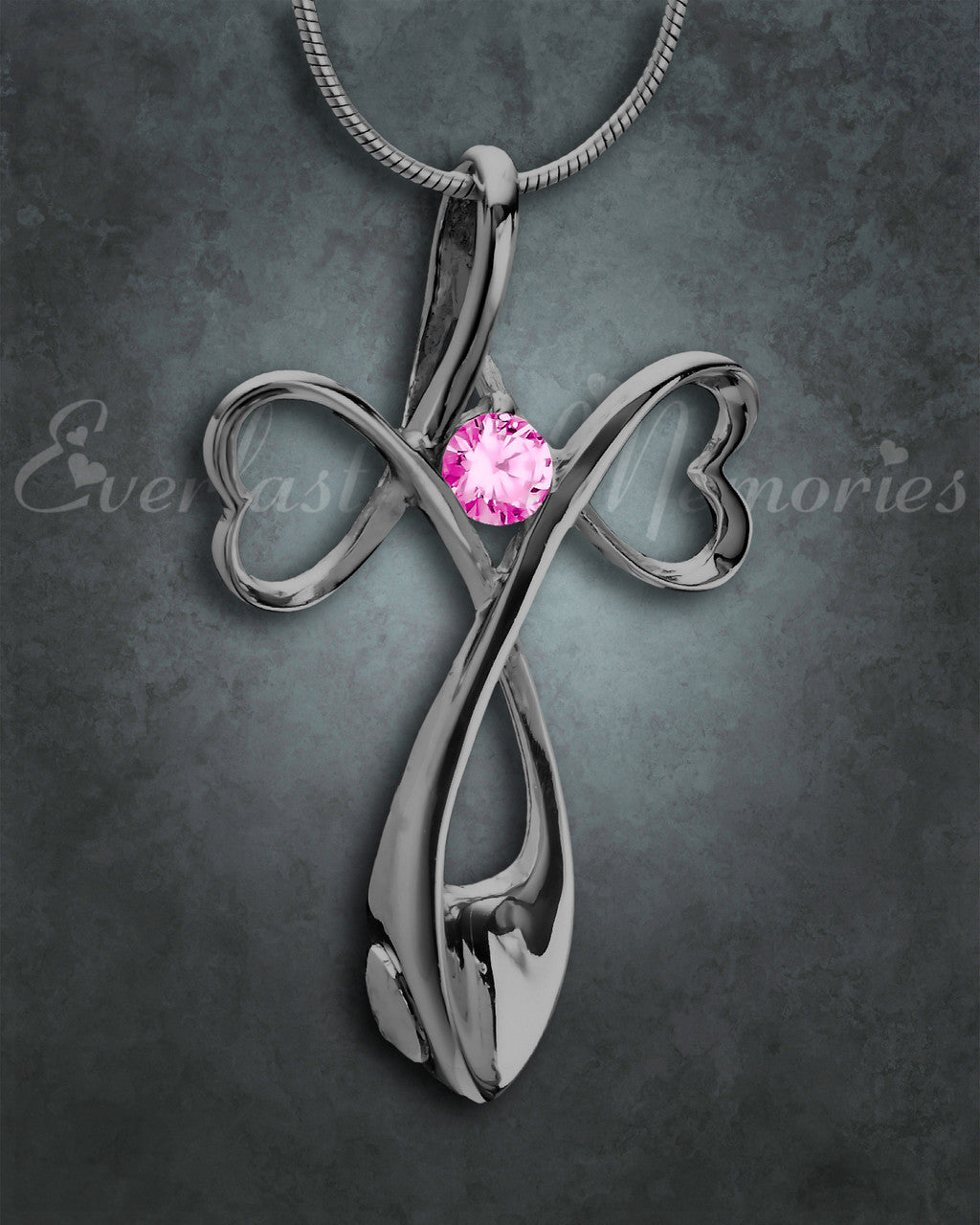 Pink and Black Peaceful Moments Cremation Jewelry