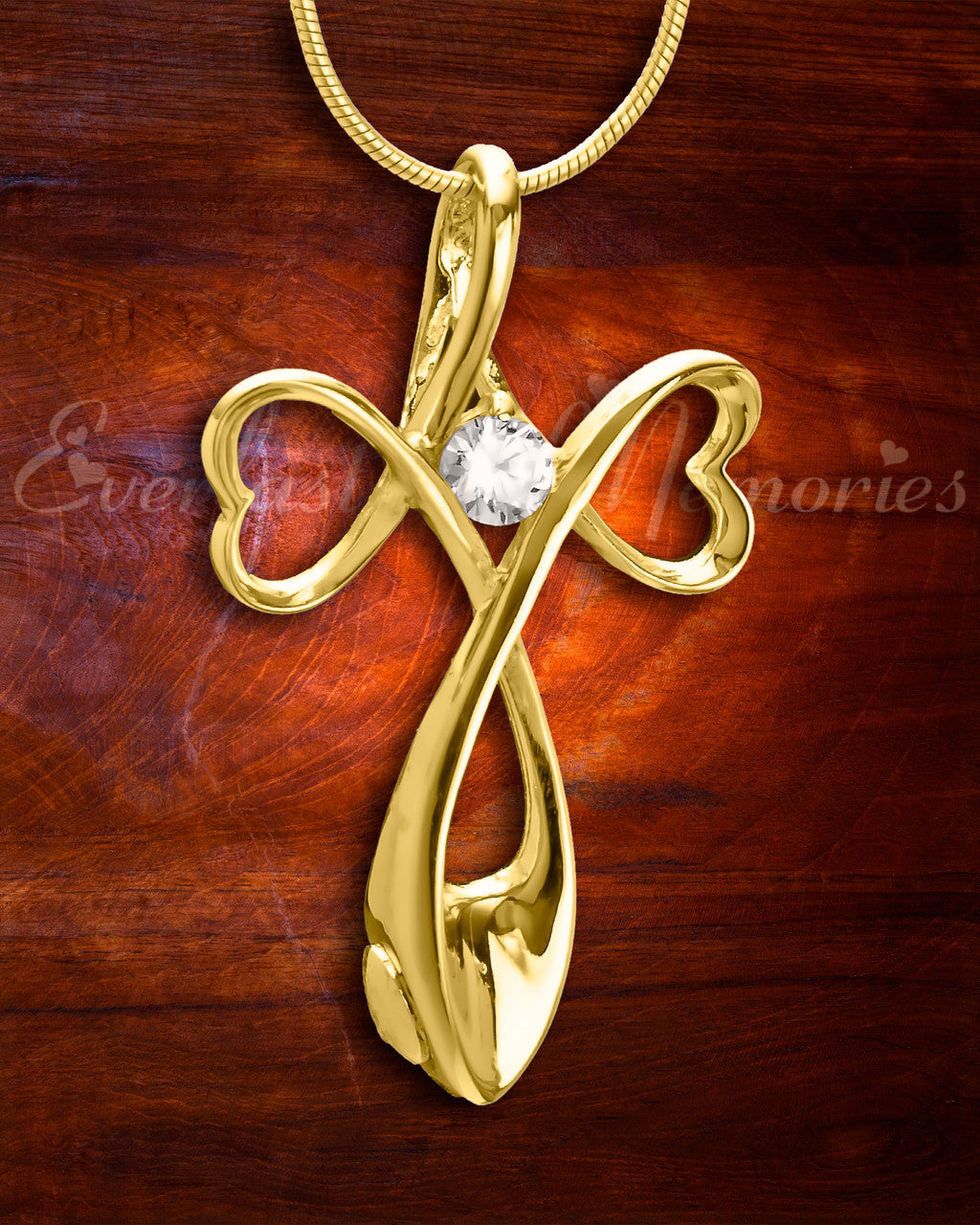Gold Plated Peaceful Moments Cremation Jewelry