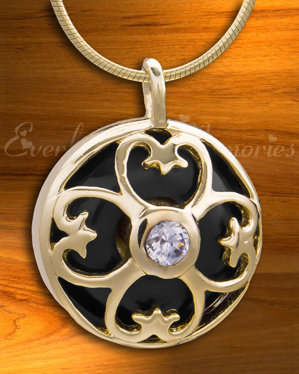 Gold Plated Gentle Night Cremation Jewelry