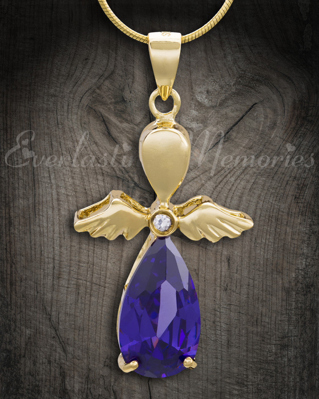 Gold Plated Heavenly Flight Cremation Jewelry