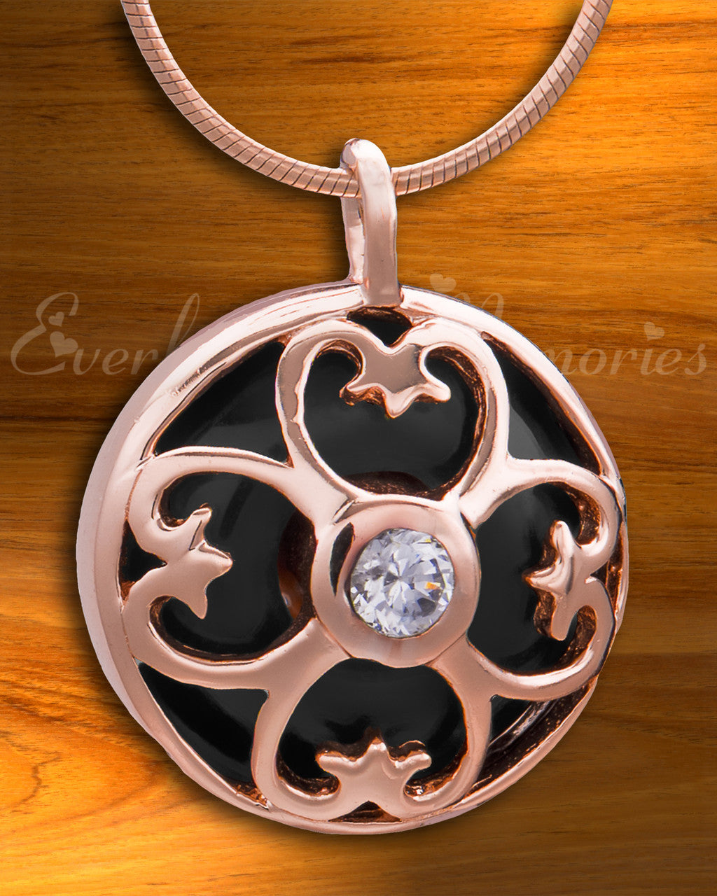 Rose Gold Gentle Night Cremation Jewelry