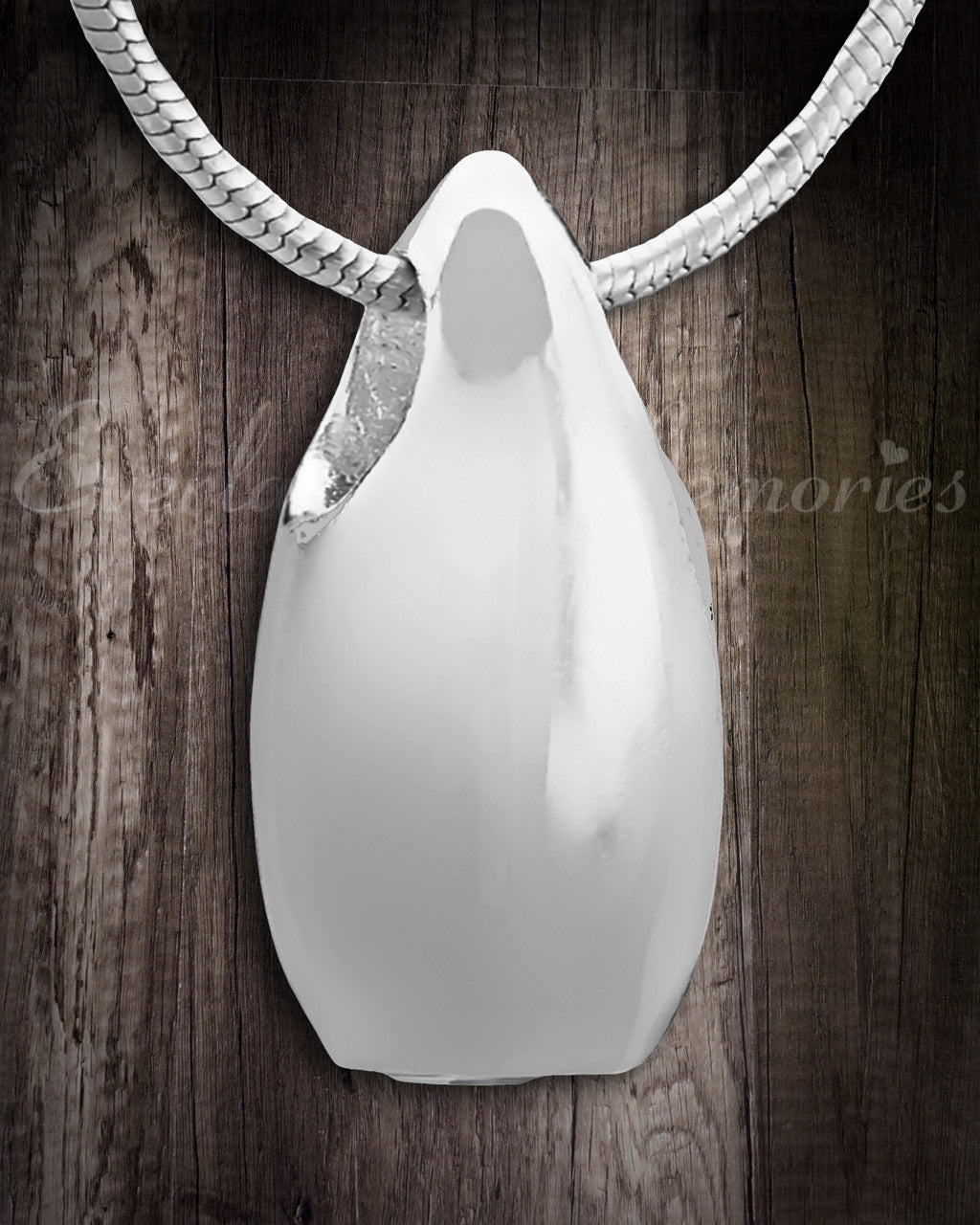 Silver Simple Tear Cremation Jewelry