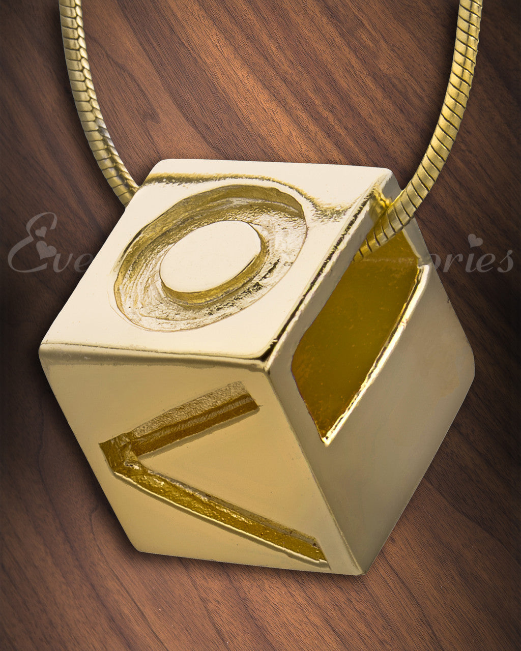 Gold Plated Box of Love Cremation Jewelry