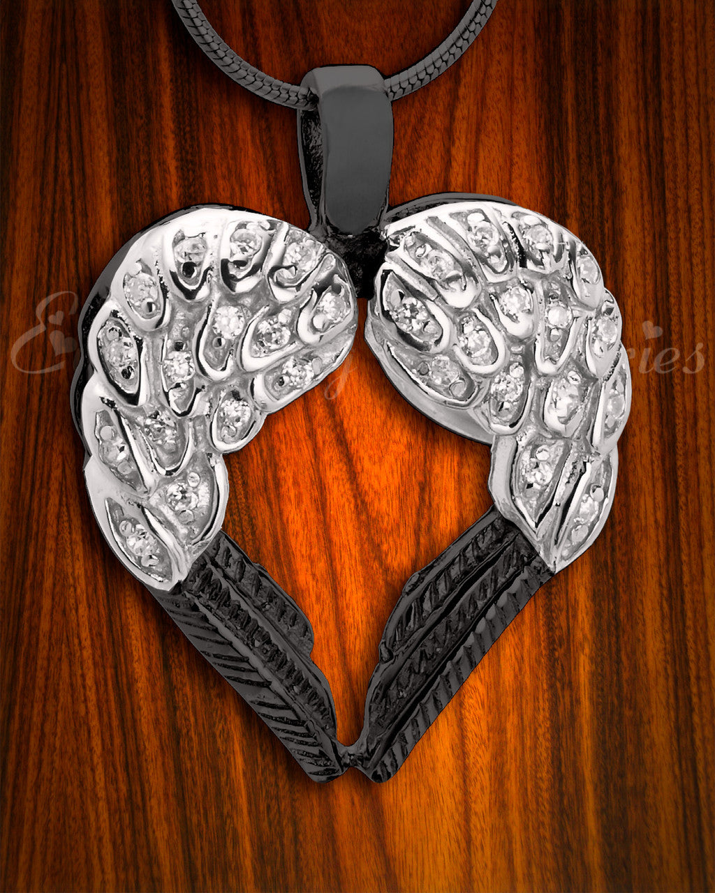 Double Wings of Hope Memorial Jewelry