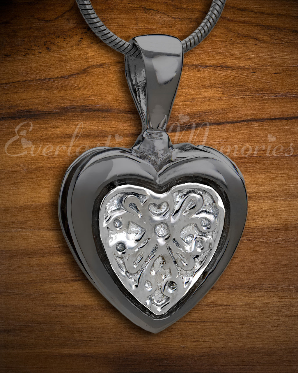 Black Loved Heart Cremation Jewelry
