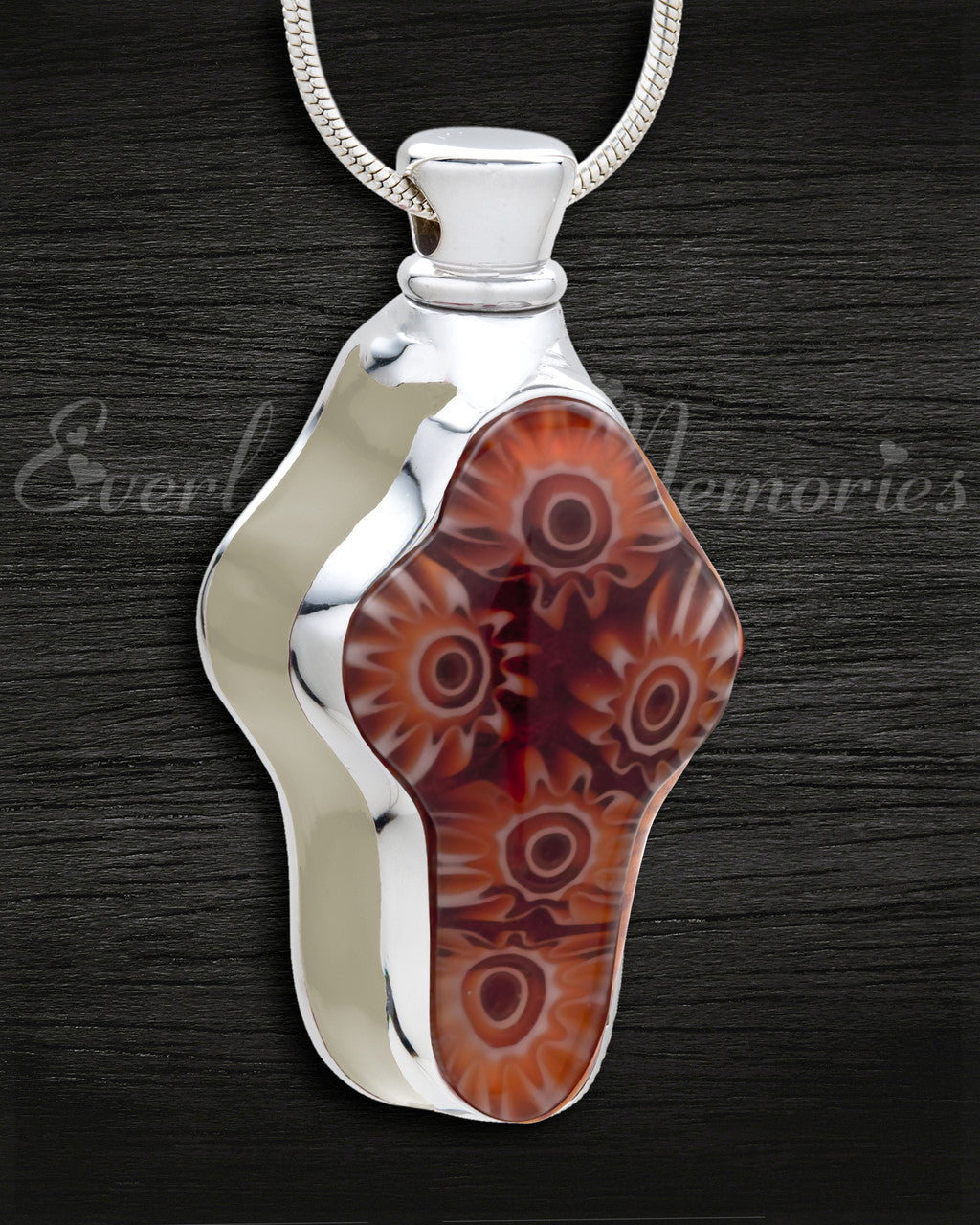 Emotions White Cross Cremation Jewelry