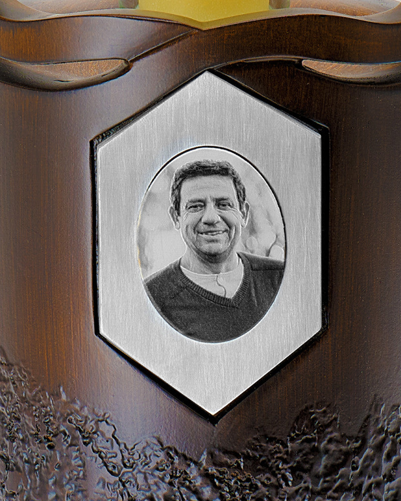 Infinity Wood Photo Cremation Urn