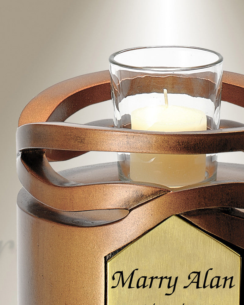 Infinity Bronze With Memorium Cremation Urn