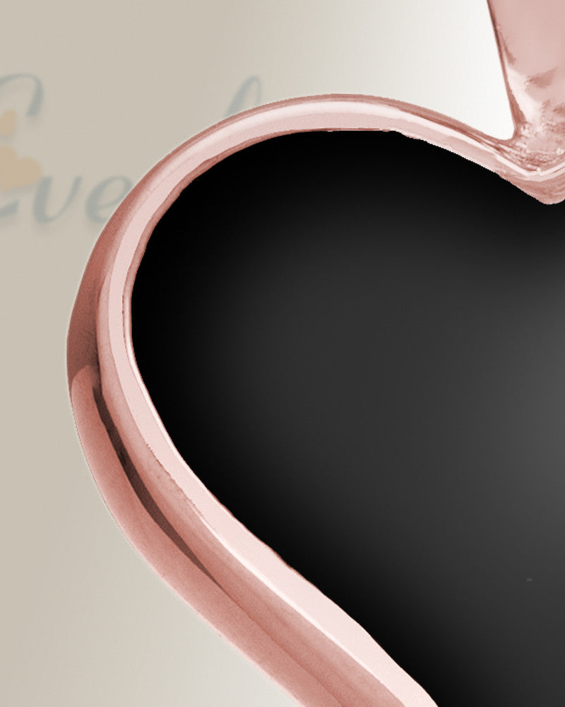 14K Rose Gold Knighted Heart Remembrance Jewelry