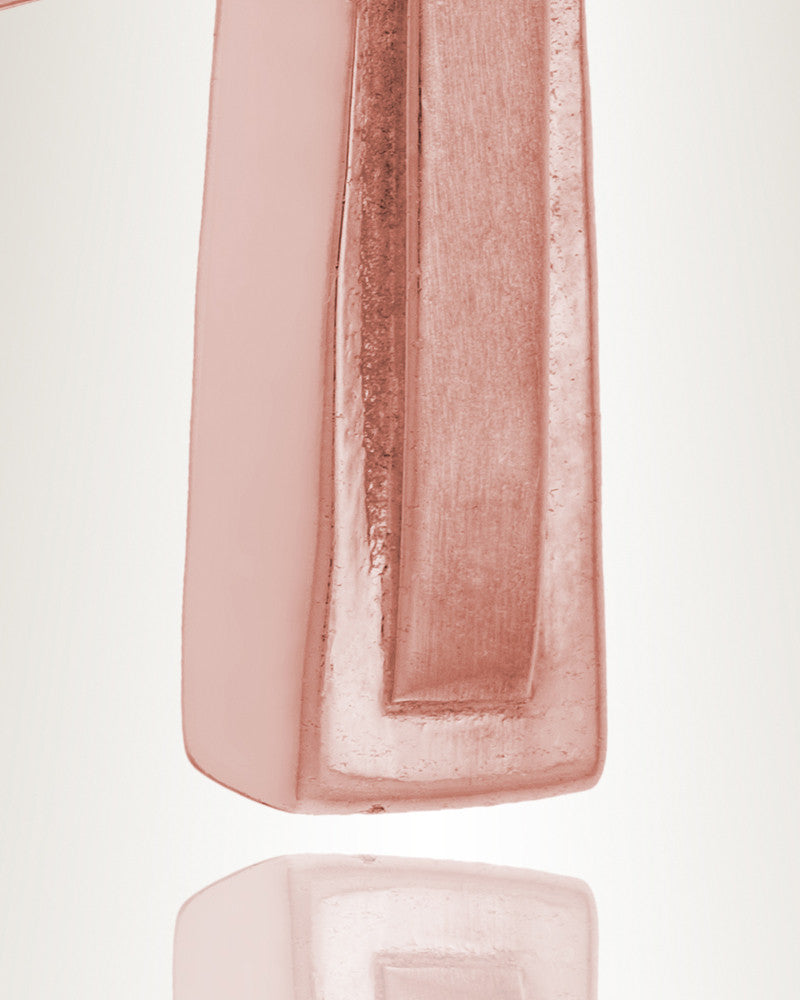 Rose Gold Double Cross Cremation Charm