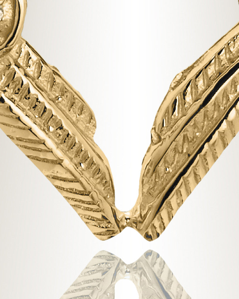 14K Gold Wings of Hope Memorial Jewelry