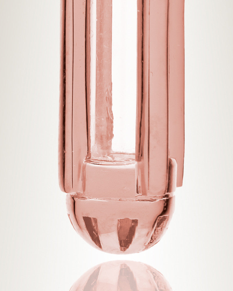 14K Rose Gold Dashing Cylinder Memorial Pendant