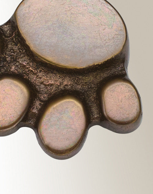 Delicate Paw Brass Urn Keychain