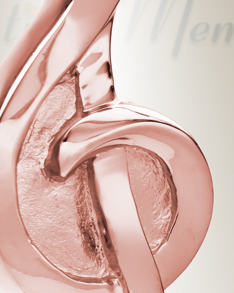 14K Rose Gold Harmonious Music Note Memorial Locket