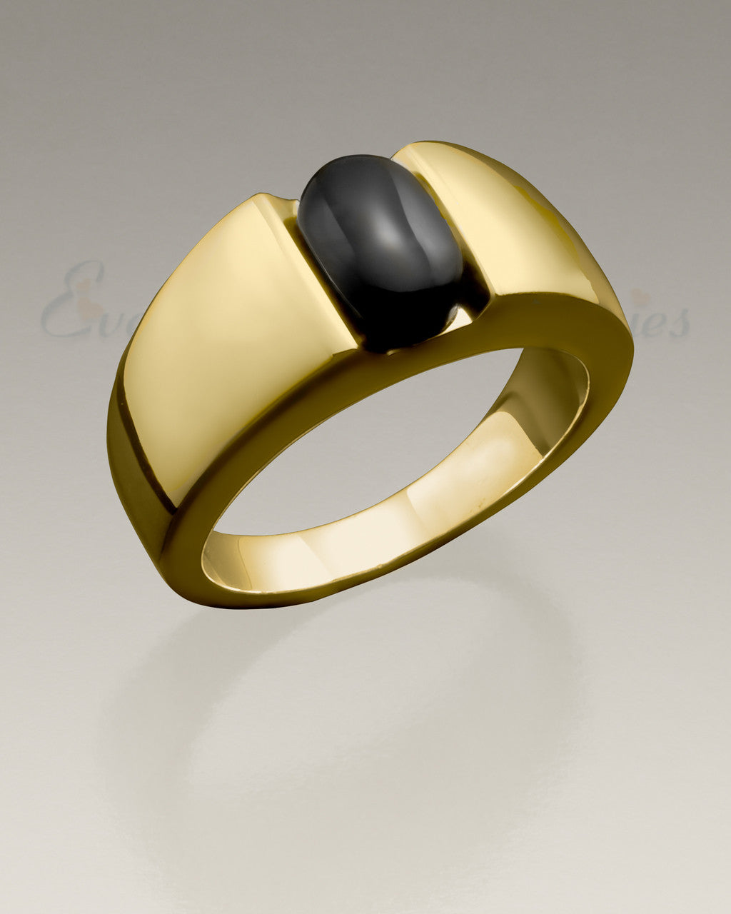 Men's 14k Gold Simply Sable Ashes Ring