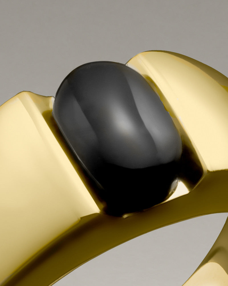 Men's 14k Gold Simply Sable Ashes Ring